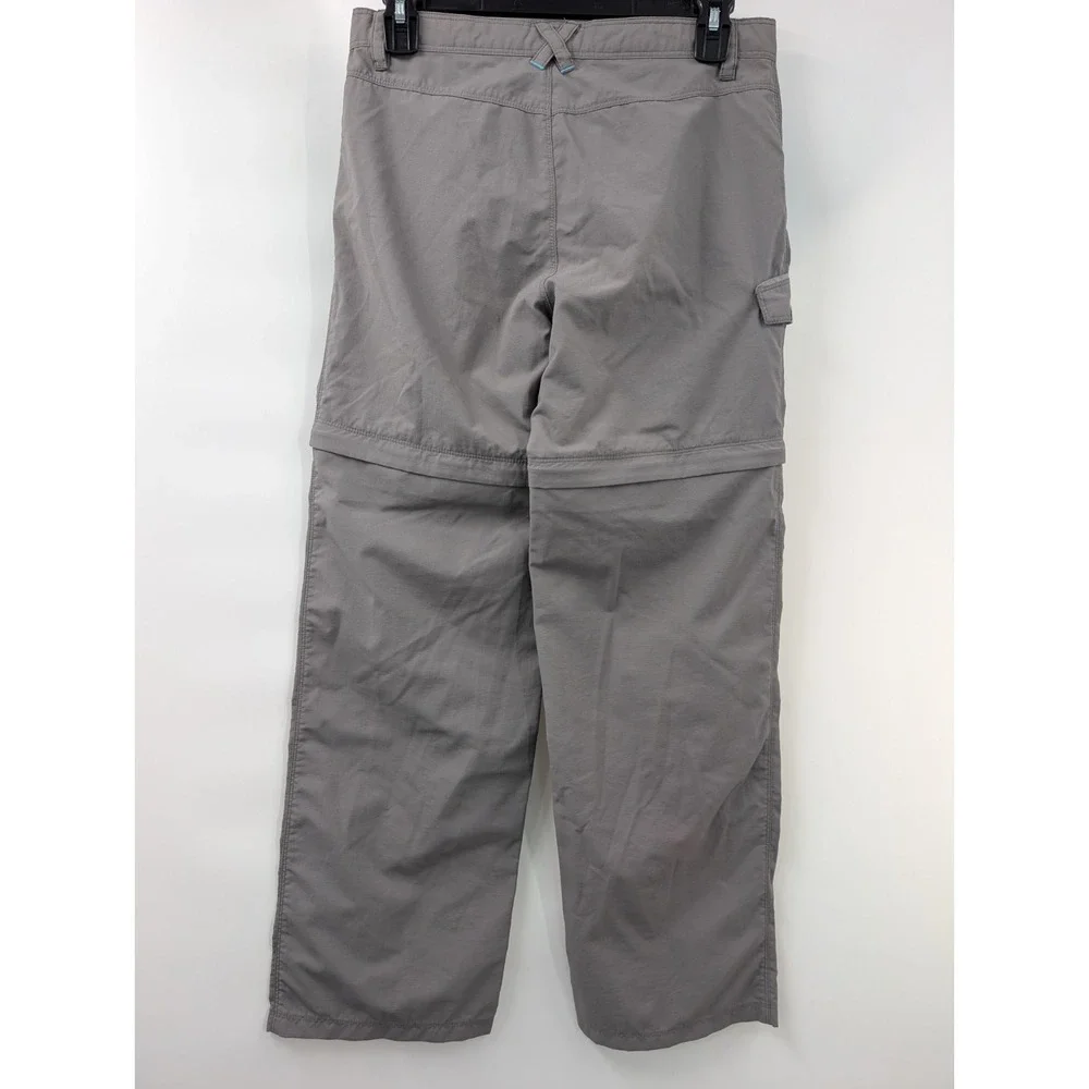 North Face Girls Convertible Pants Gray Size Large 14/16 Outdoor Zip Off‎ Gray - Picture 7 of 9